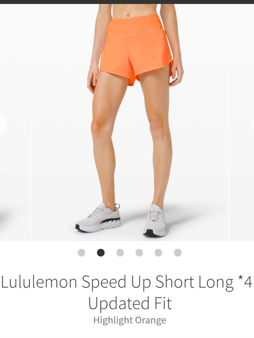 Lululemon speed up short 4" Updated Fit